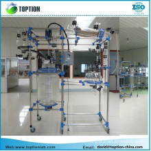 20l 50l 100l 200l Laboratory Jacketed Batch Glass Reactor With Rectification Column System